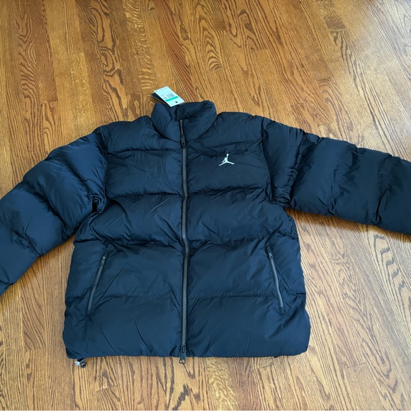 FIRM! Nike Jordan Essentials Puffer Winter Jacket Coat Black Mens XXL LAST!!! - Picture 1 of 16